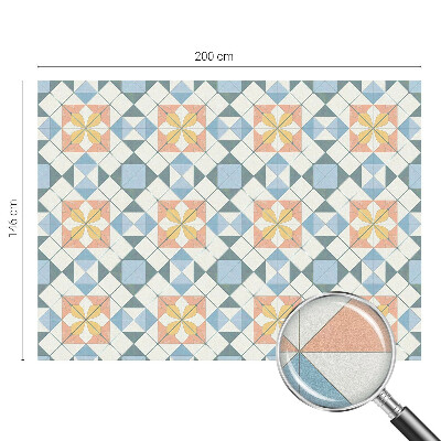 Simetrie colorată Folie decorativă geam vitraliu