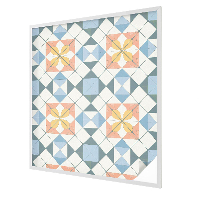 Simetrie colorată Folie decorativă geam vitraliu