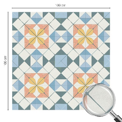 Simetrie colorată Folie decorativă geam vitraliu