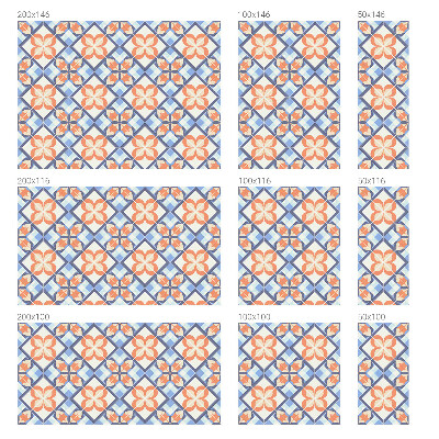 Model floral Folie autocolantă geam