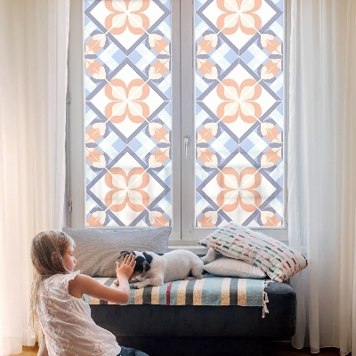 Model floral Folie autocolantă geam