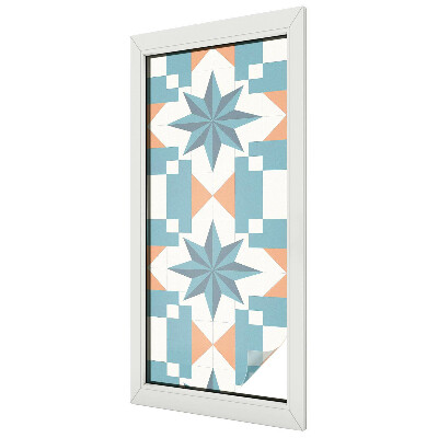 Stele albastre Folie geam intimitate model vitraliu