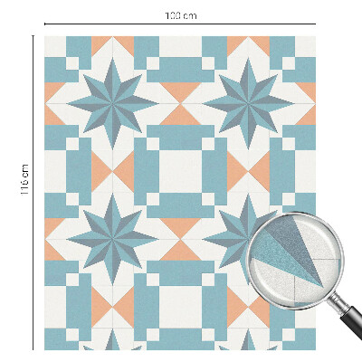 Stele albastre Folie geam intimitate model vitraliu