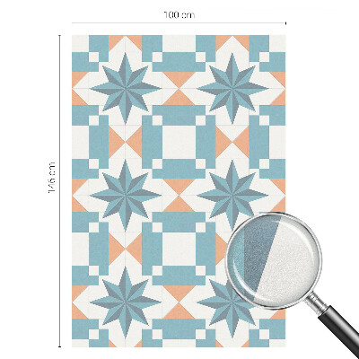 Stele albastre Folie geam intimitate model vitraliu