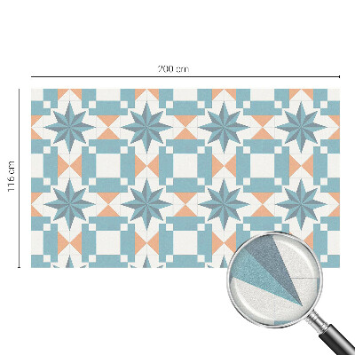 Stele albastre Folie geam intimitate model vitraliu