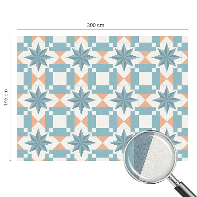 Stele albastre Folie geam intimitate model vitraliu