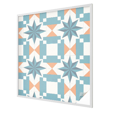 Stele albastre Folie geam intimitate model vitraliu