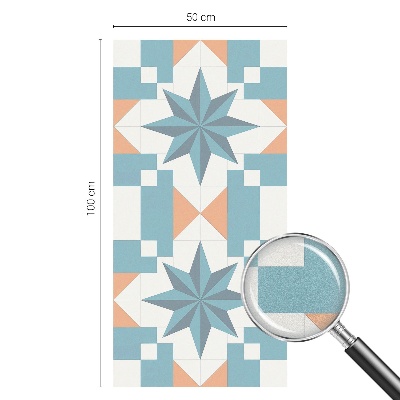 Stele albastre Folie geam intimitate model vitraliu