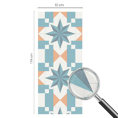 Stele albastre Folie geam intimitate model vitraliu