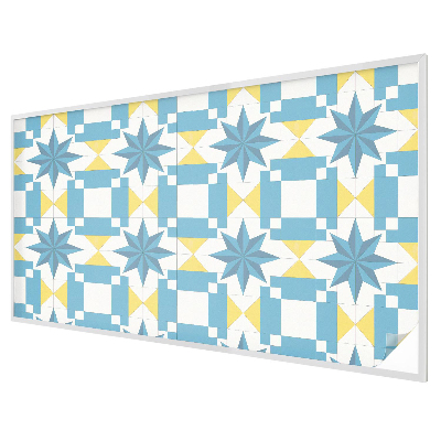 Stele albastre Folie opacă geam cu model vitraliu