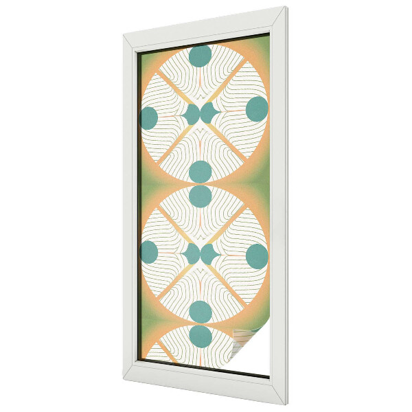 Armonie geometrică Folie decorativă geam vitraliu