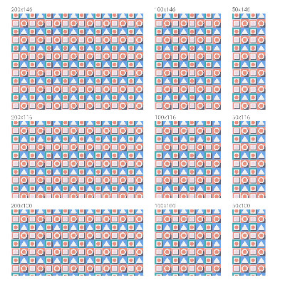 Modele geometrice Folie geam să nu se vadă din exterior