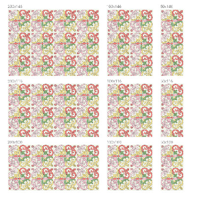 Ornamente florale Folie opacă geam cu model vitraliu