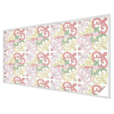 Ornamente florale Folie opacă geam cu model vitraliu