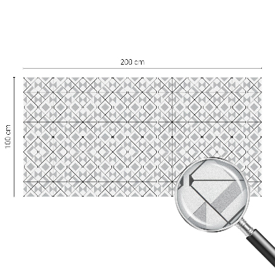 Modele geometrice Folie opacă geam cu model vitraliu