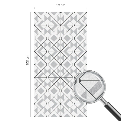 Modele geometrice Folie opacă geam cu model vitraliu