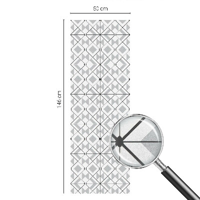 Modele geometrice Folie opacă geam cu model vitraliu