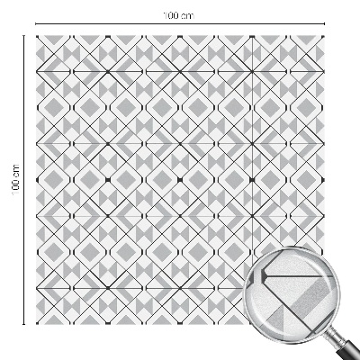 Modele geometrice Folie opacă geam cu model vitraliu