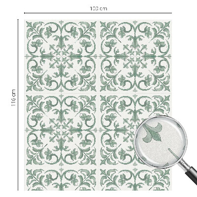 Ornamente vegetale Folie decorativă geam vitraliu