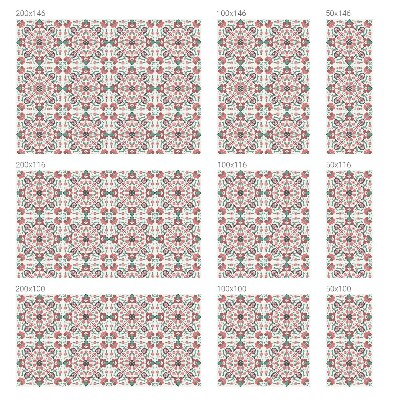 Armonie florală Folie opacă geam cu model vitraliu
