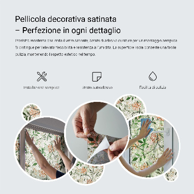 Mandala decorativă Folie geam intimitate model vitraliu