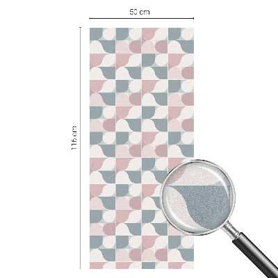 Modele pastelate Folie opacă geam cu model vitraliu