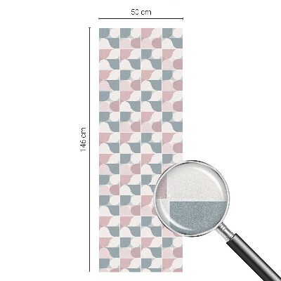 Modele pastelate Folie opacă geam cu model vitraliu