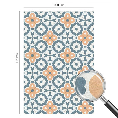 Flori mozaicate Folie geam intimitate model vitraliu