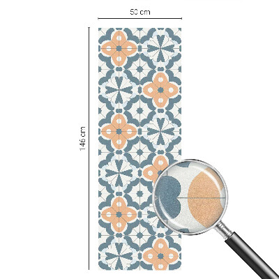 Flori mozaicate Folie geam intimitate model vitraliu