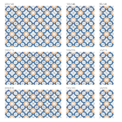 Modele simetrice Folie decorativă geam vitraliu