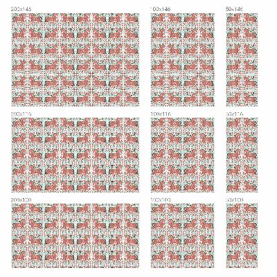 Cai colorați Folie opacă geam cu model vitraliu