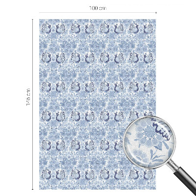 Pasăre florală Folie decorativă geam vitraliu