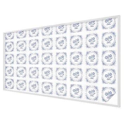 Flori delicate Folie geam intimitate model vitraliu