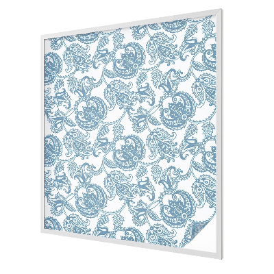 Ornamente albastre Folie decorativă geam vitraliu