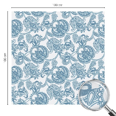 Ornamente albastre Folie decorativă geam vitraliu