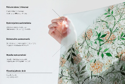 Ornament floral Folie geam să nu se vadă din exterior