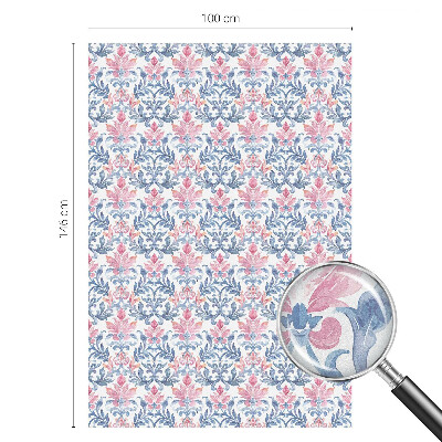 Simetria florală Folie geam intimitate model vitraliu