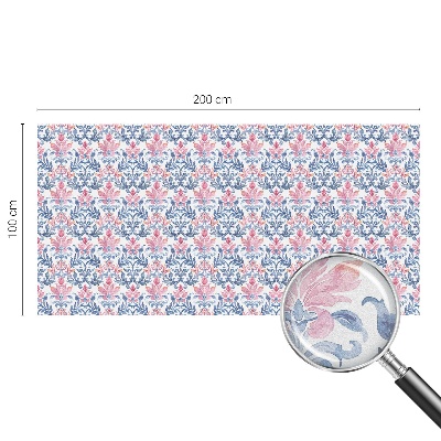 Simetria florală Folie geam intimitate model vitraliu