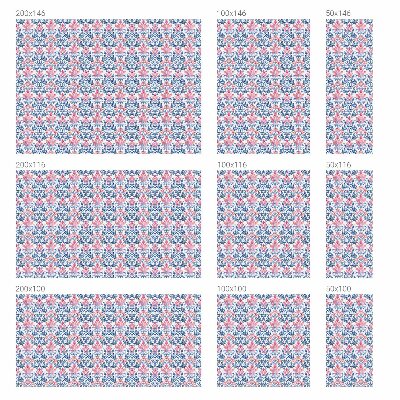 Simetria florală Folie geam intimitate model vitraliu