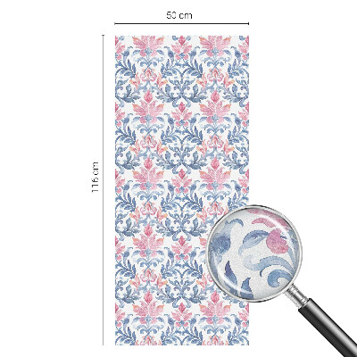 Simetria florală Folie geam intimitate model vitraliu