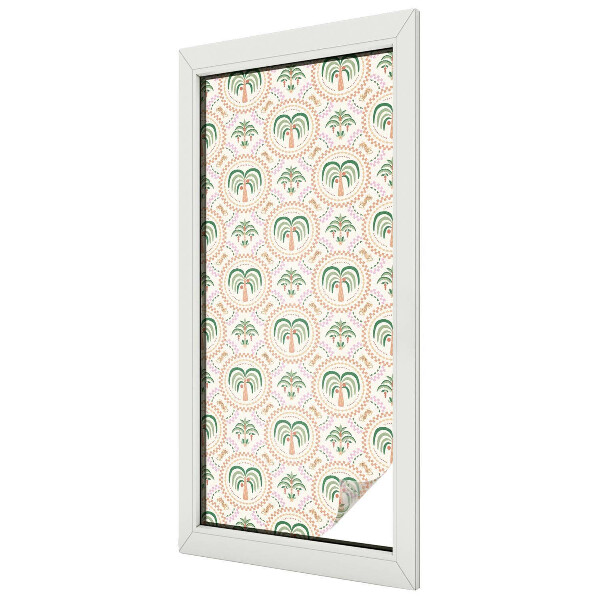 Palmieri exotici Folie decorativă geam vitraliu