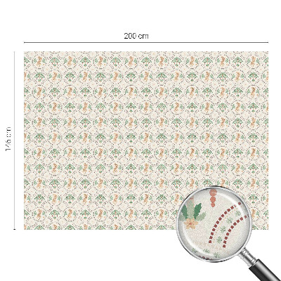 Leopard de palmier Folie opacă geam cu model vitraliu