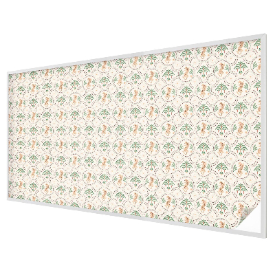 Leopard de palmier Folie opacă geam cu model vitraliu