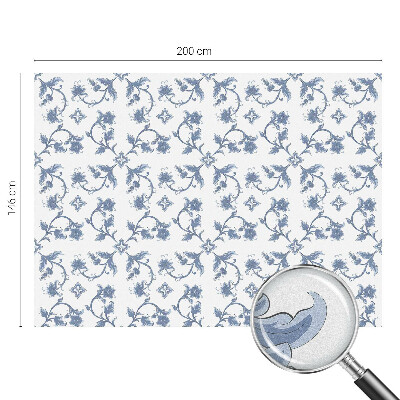 Ornament floral Folie opacă geam cu model vitraliu