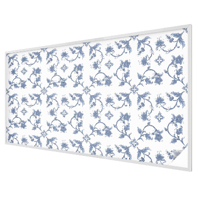 Ornament floral Folie opacă geam cu model vitraliu