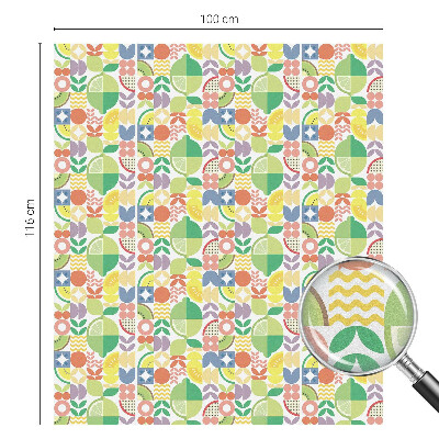 Fructe colorate Folie decorativă geam vitraliu