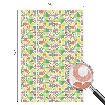 Fructe colorate Folie decorativă geam vitraliu