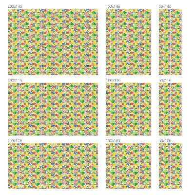 Fructe colorate Folie decorativă geam vitraliu