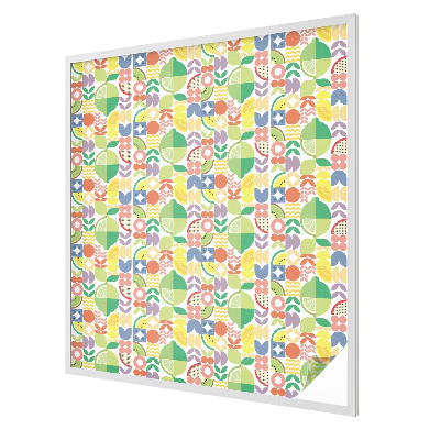 Fructe colorate Folie decorativă geam vitraliu