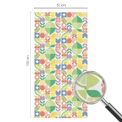 Fructe colorate Folie decorativă geam vitraliu